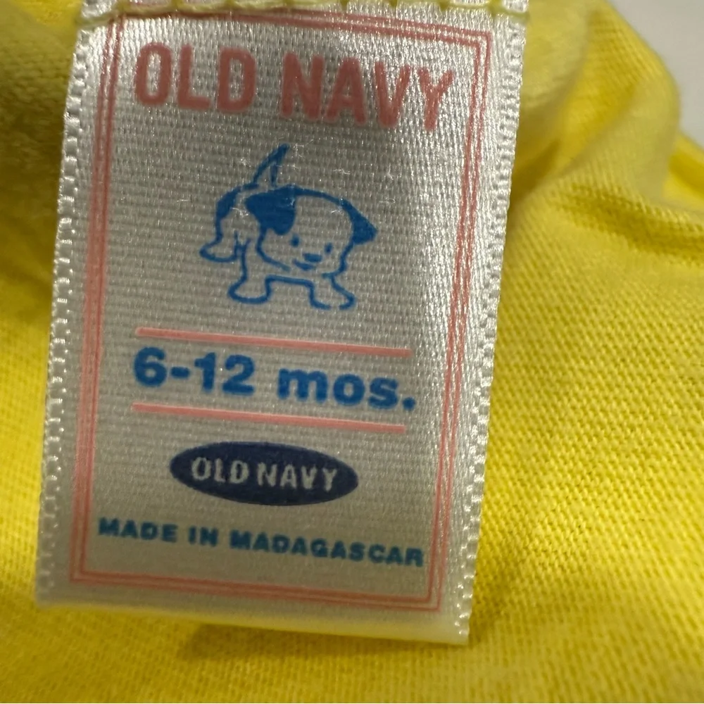 Y2K Old Navy Sunny Yellow Kids Tank Top Size 6-12 months